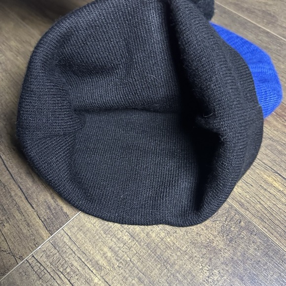 2025 Indianapolis Colts Lucas Oil Beanie Winter Hat | Adult NFL Blue & Black - Picture 5 of 5